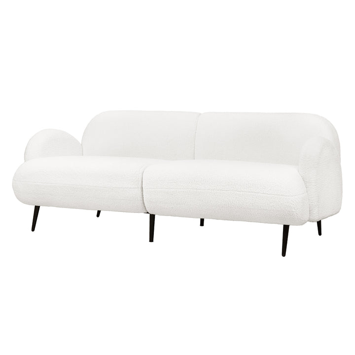 Levede Cloud Sofa 3 Seater Sherpa Fleece White-1848859465860911104