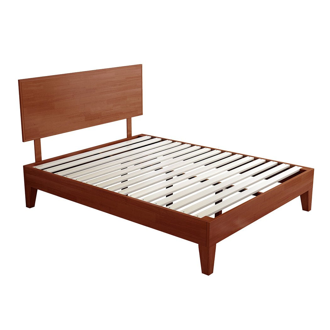 Levede Double & Queen Rubberwood Bed Frame - Levede