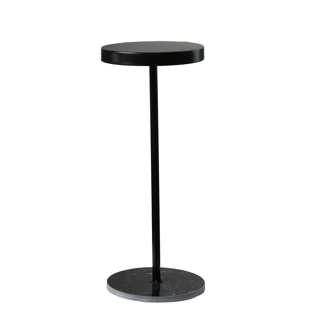 Side Table Round Tabletop Small Lightweight - Levede