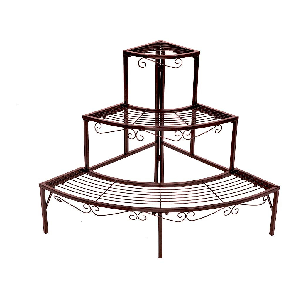 Levede Outdoor Indoor Metal Pot Plant Stand - Levede