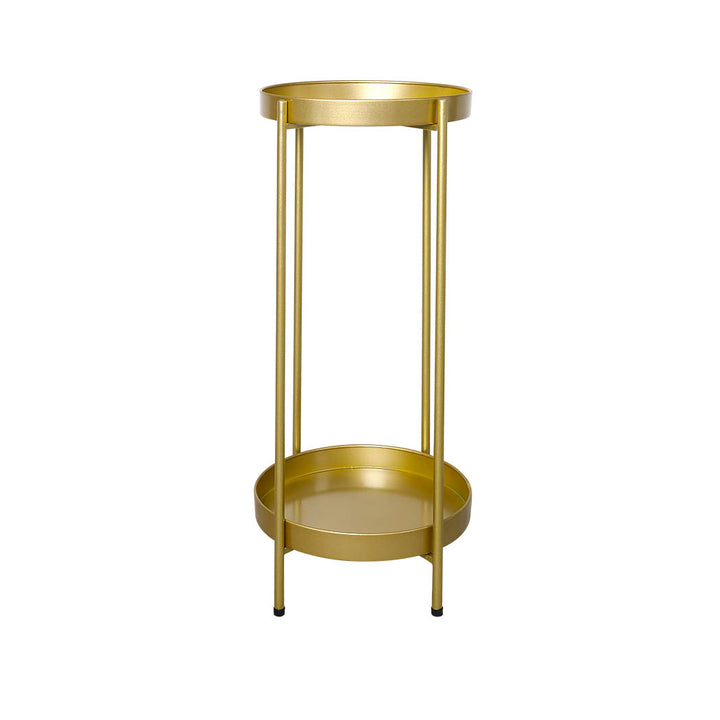 Levede 2 Tier Plant Stand Outdoor Indoor Gold Large-1831592826236964864