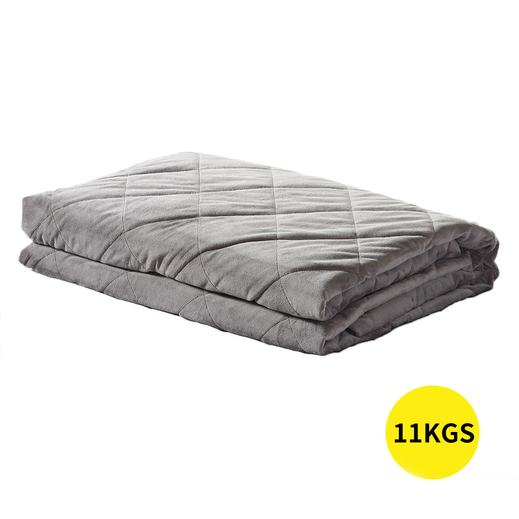 DreamZ 11KG Adults Size Anti Anxiety Weighted Blanket - Levede