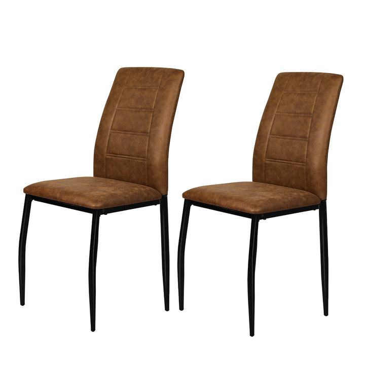 Levede 2x Dining Chairs Leathaire Kitchen - Levede