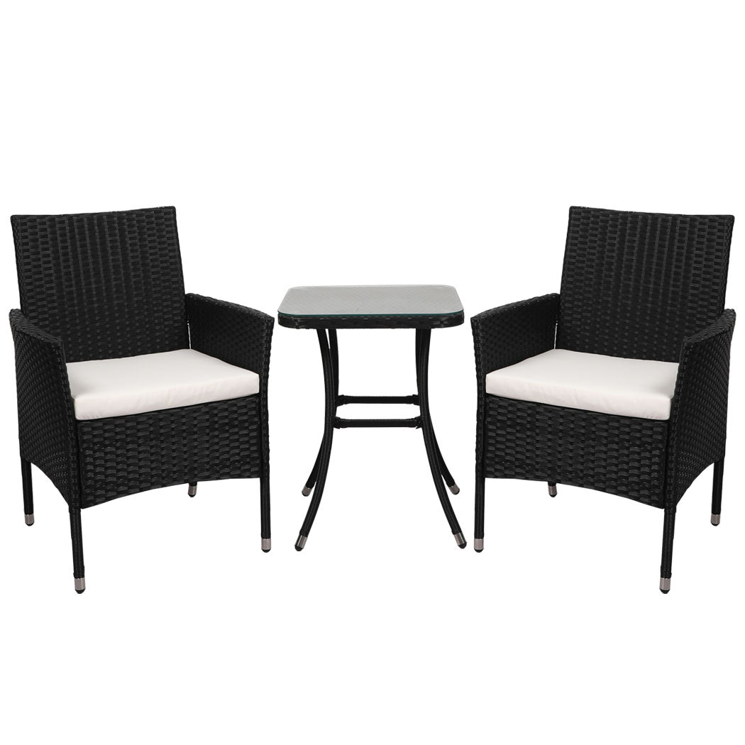 Levede 3 Pcs Outdoor Furniture Setting - Levede