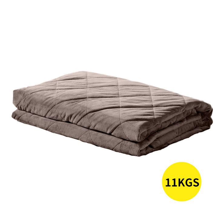 DreamZ 11KG Adults Size Anti Anxiety Weighted Blanket - Levede