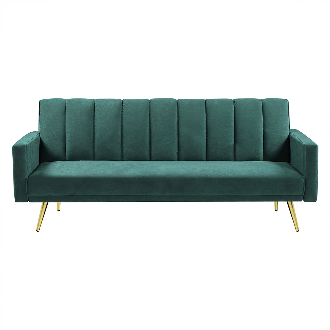 Levede Sofa Bed Convertible Velvet Lounge - Levede