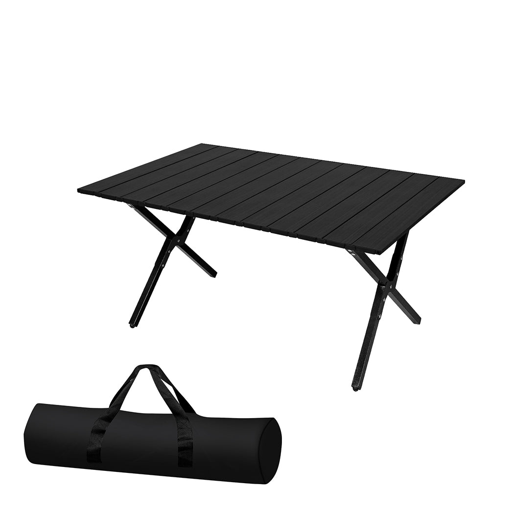 Levede Folding Camping Table Portable Black - Levede