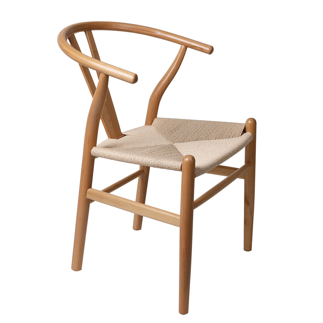 Oak Wishbone Chair x 2 - Levede