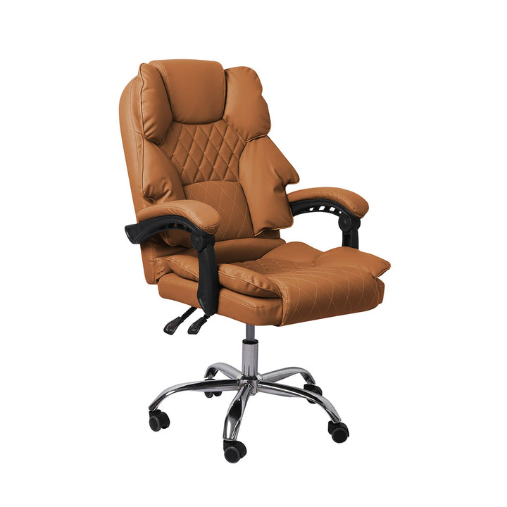 Levede Gaming Chair Office Computer Brown No Footrest-1848848506798870528