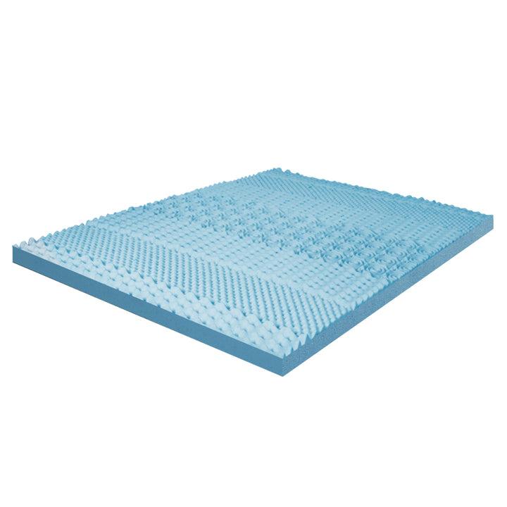 Dreamz 7-Zone Cool Gel Mattress Topper and Memory Foam - Levede