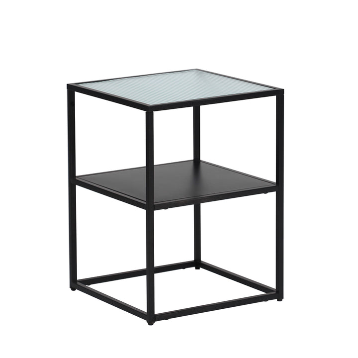 Levede Side Table Open Design Steel - Levede