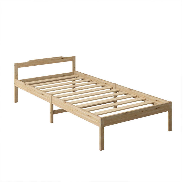 Levede Wooden Bed Frame Natural - Levede