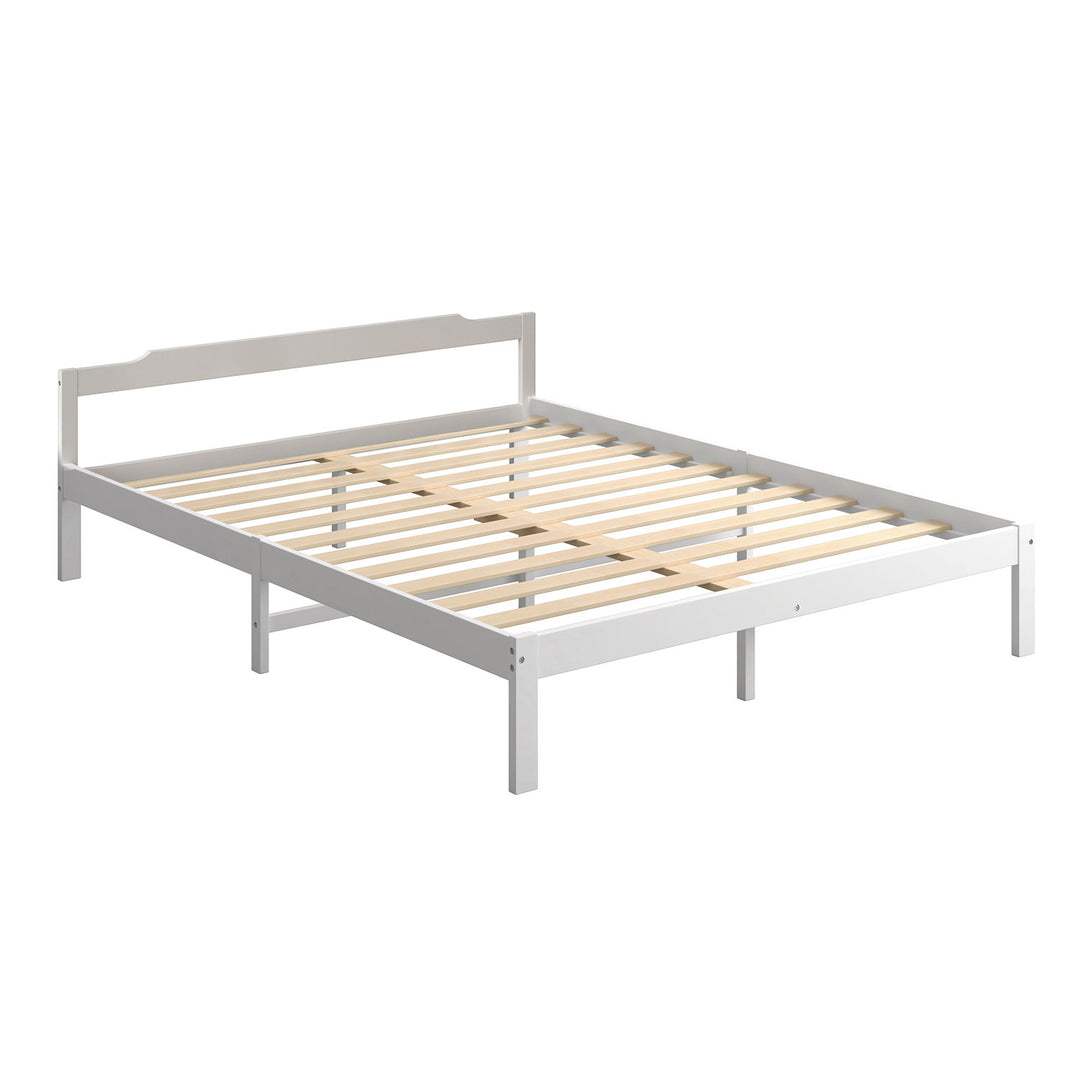 Levede Wooden Bed Frame - White - Levede