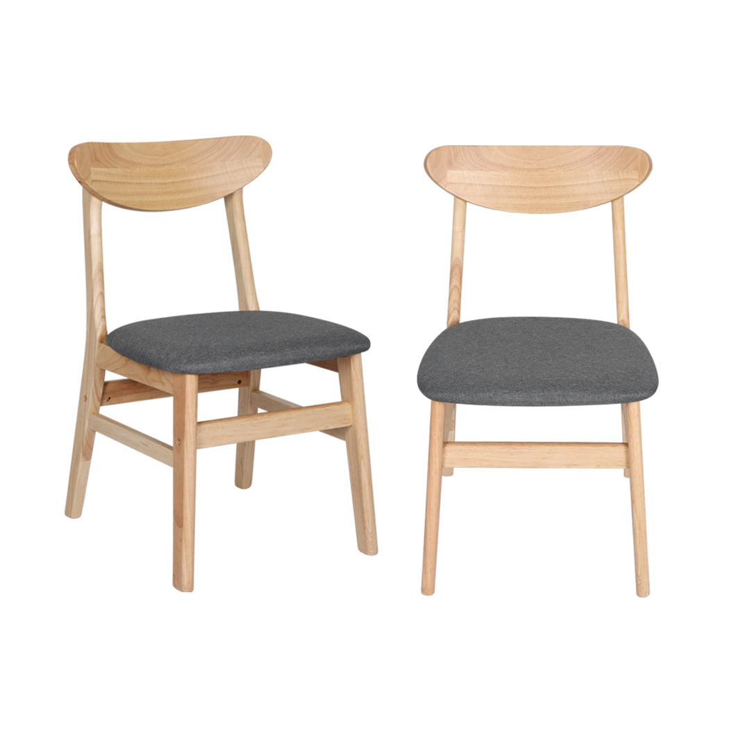2xDining Chairs Kitchen Chair Brown 2Pack