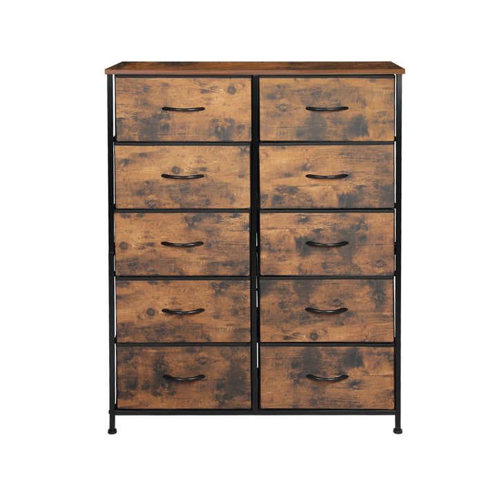 Rustic Multi-Drawer Tallboy Chest of Drawers