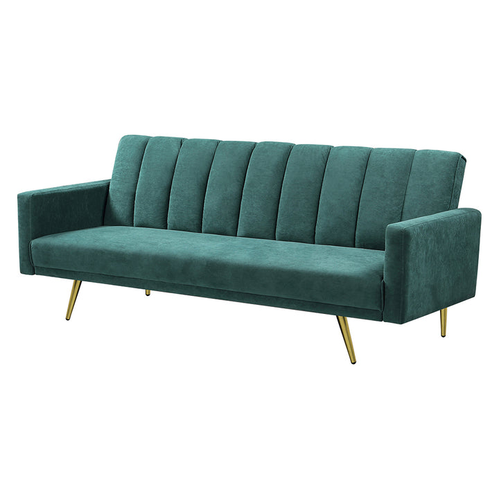 Sofa Bed Convertible Velvet Lounge Recliner Couch Sleeper 3 Seater