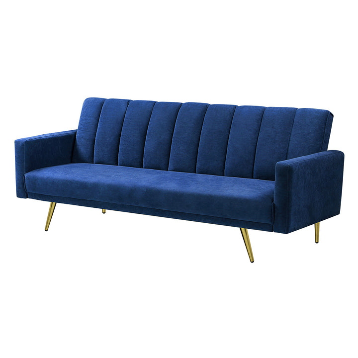 Sofa Bed Convertible Velvet Lounge Recliner Couch Sleeper 3 Seater