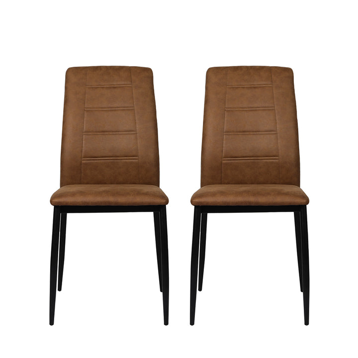 Levede 2x Dining Chairs Leathaire Kitchen - Levede