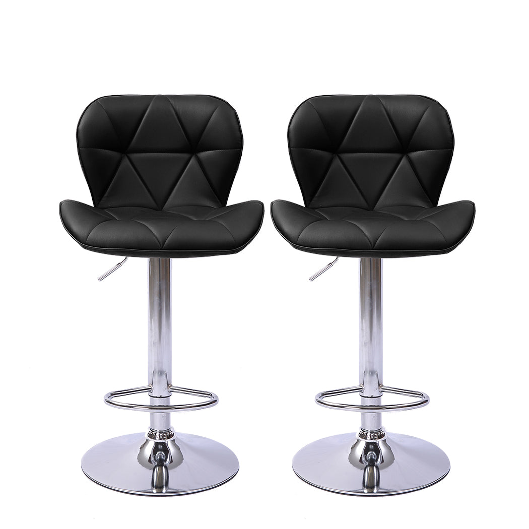 Levede 2x Bar Stool Swivel Gas Lift Kitchen Barstools - Levede