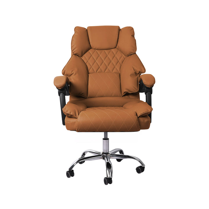 Levede Gaming Chair Office Computer Brown No Footrest-1848848506798870529