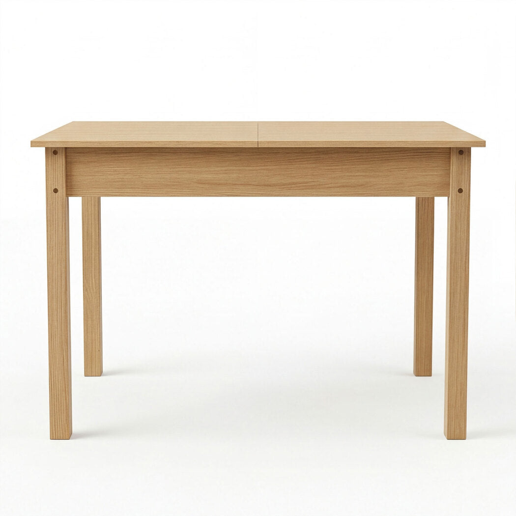 Levede Extendable Dining Table Oak Finish 4-6 Seater Wooden Kitchen 110-150cm