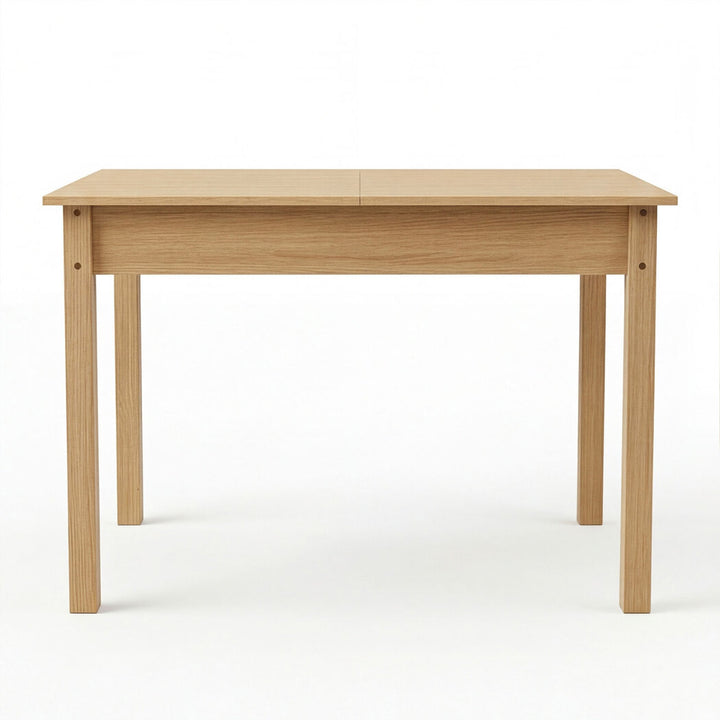 Levede Extendable Dining Table Oak Finish 4-6 Seater Wooden Kitchen 110-150cm