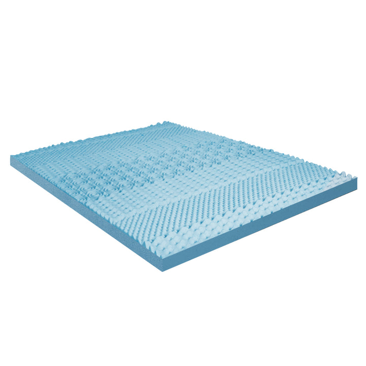 Dreamz 7-Zone Cool Gel Mattress Topper and Memory Foam - Levede