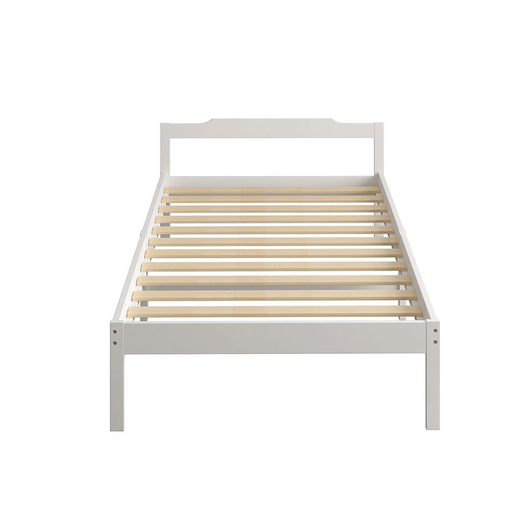 Levede Wooden Bed Frame - White - Levede