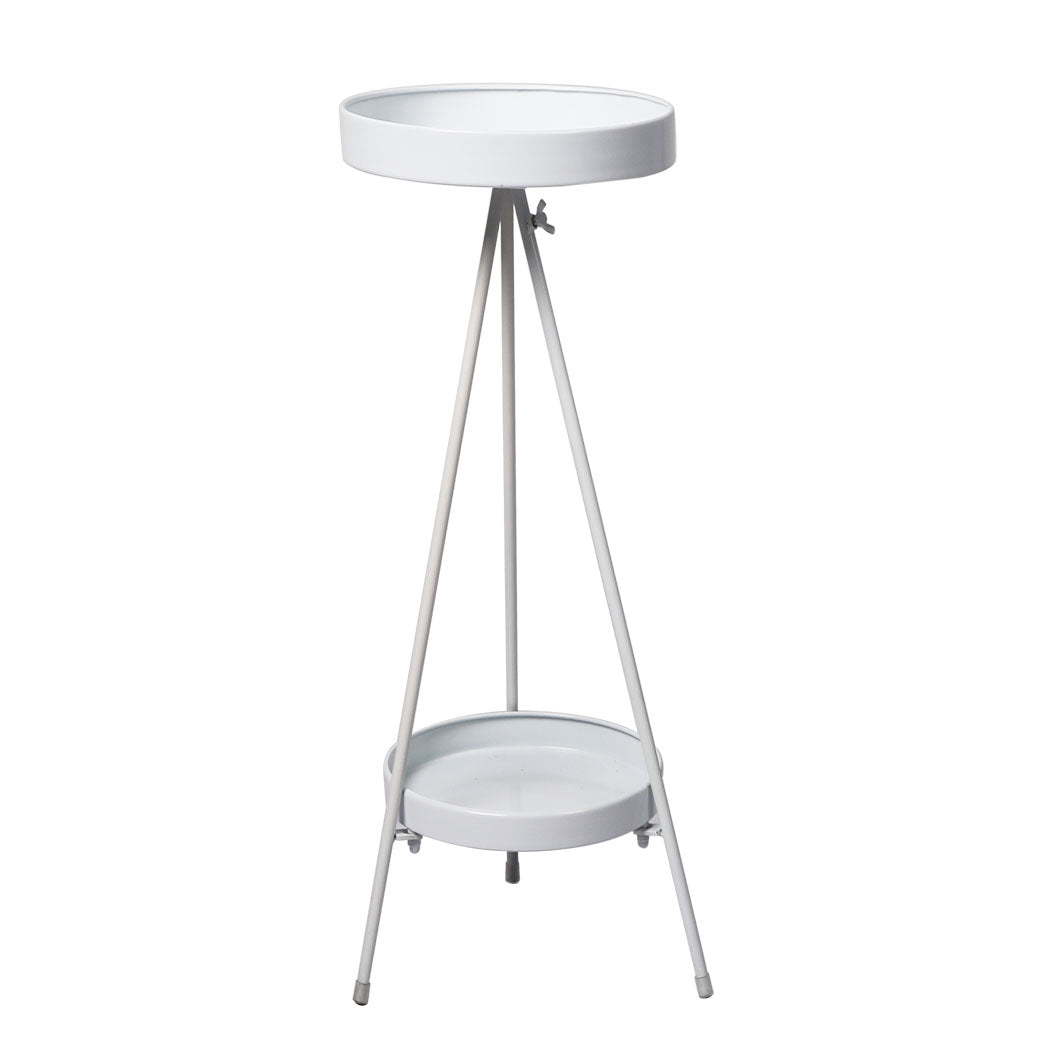 Levede Plant Stand 2 Tiers Outdoor Indoor White Large-1831592883208196097