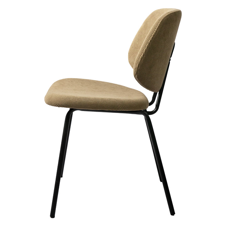 Levede 4x Dining Chairs Padded Seat Khaki - Levede