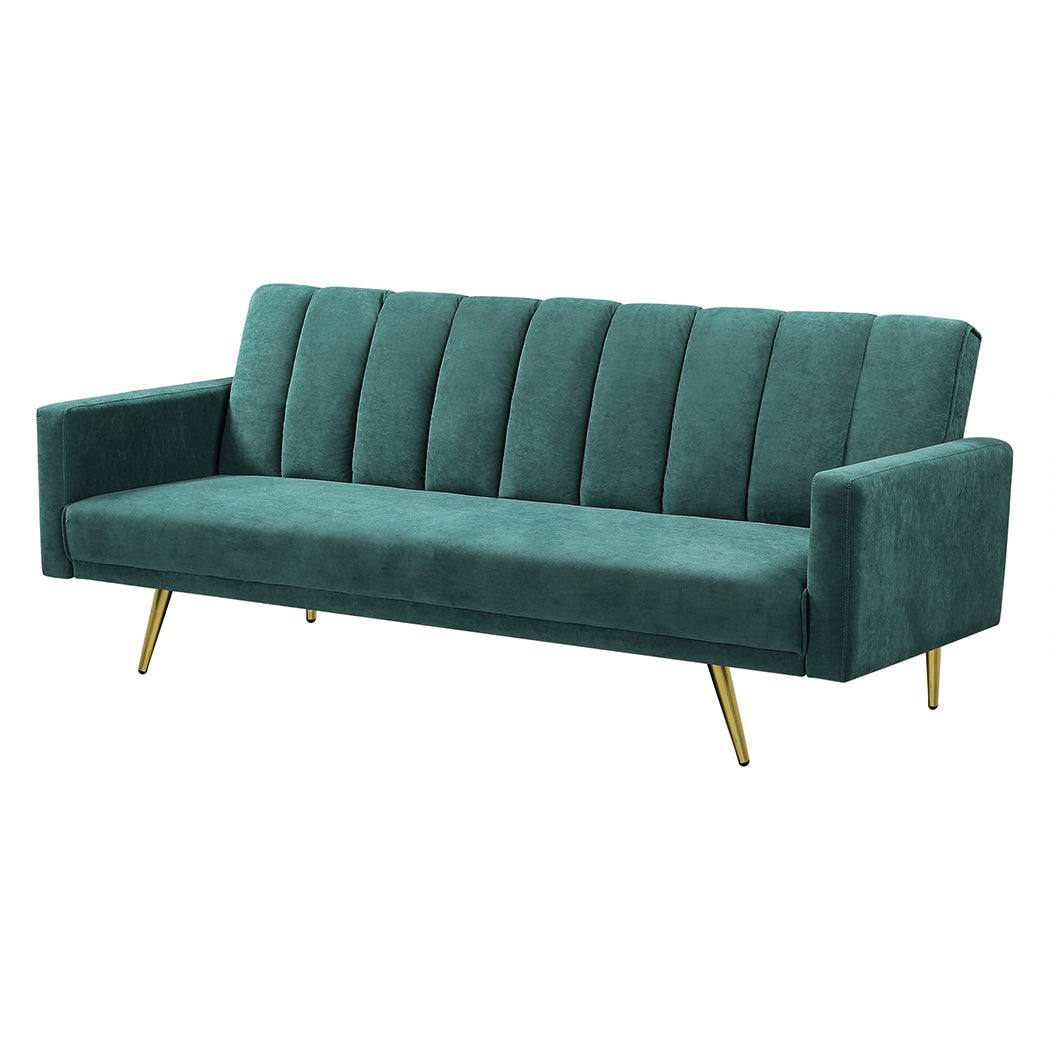 Levede Sofa Bed Convertible Velvet Lounge - Levede