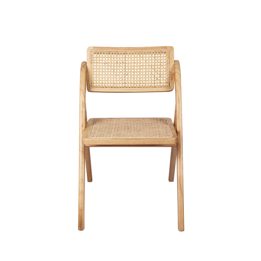 Levede 2X Foldable Accent Rattan Dining Chairs - Levede