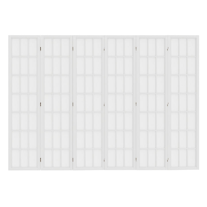 6 Panel Room Divider Folding Partition Freestanding Screen Wooden