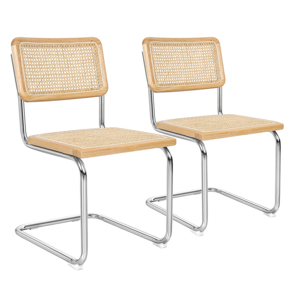 2x Rattan Chair Dining Chairs.