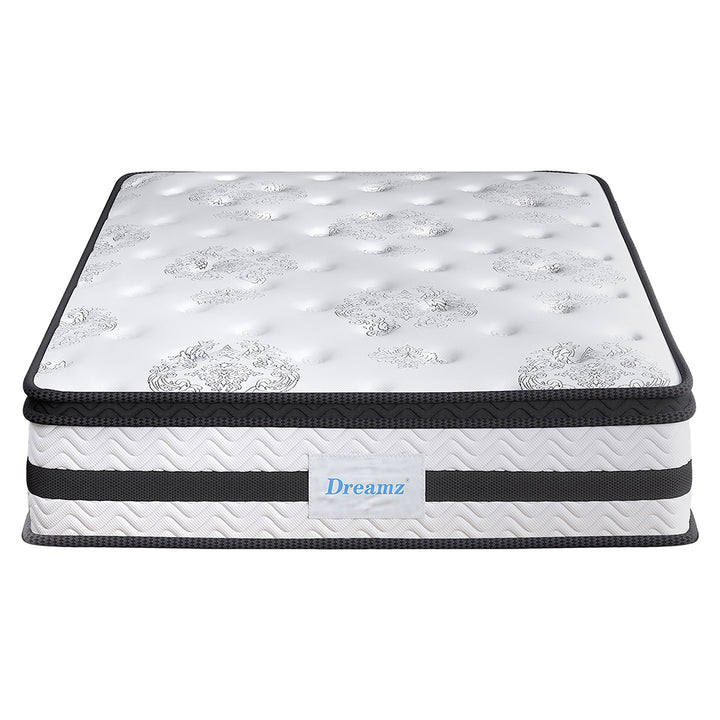 Spring Mattress Euro Top Medium Firm 35cm - Levede