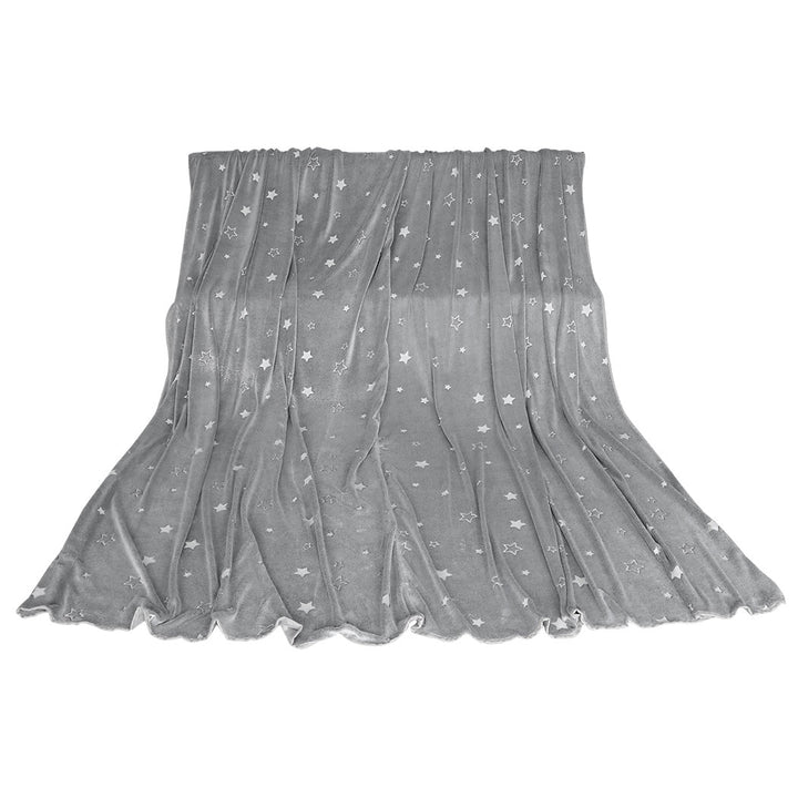 DreamZ 3x3M Large Oversized Blanket Grey Star.