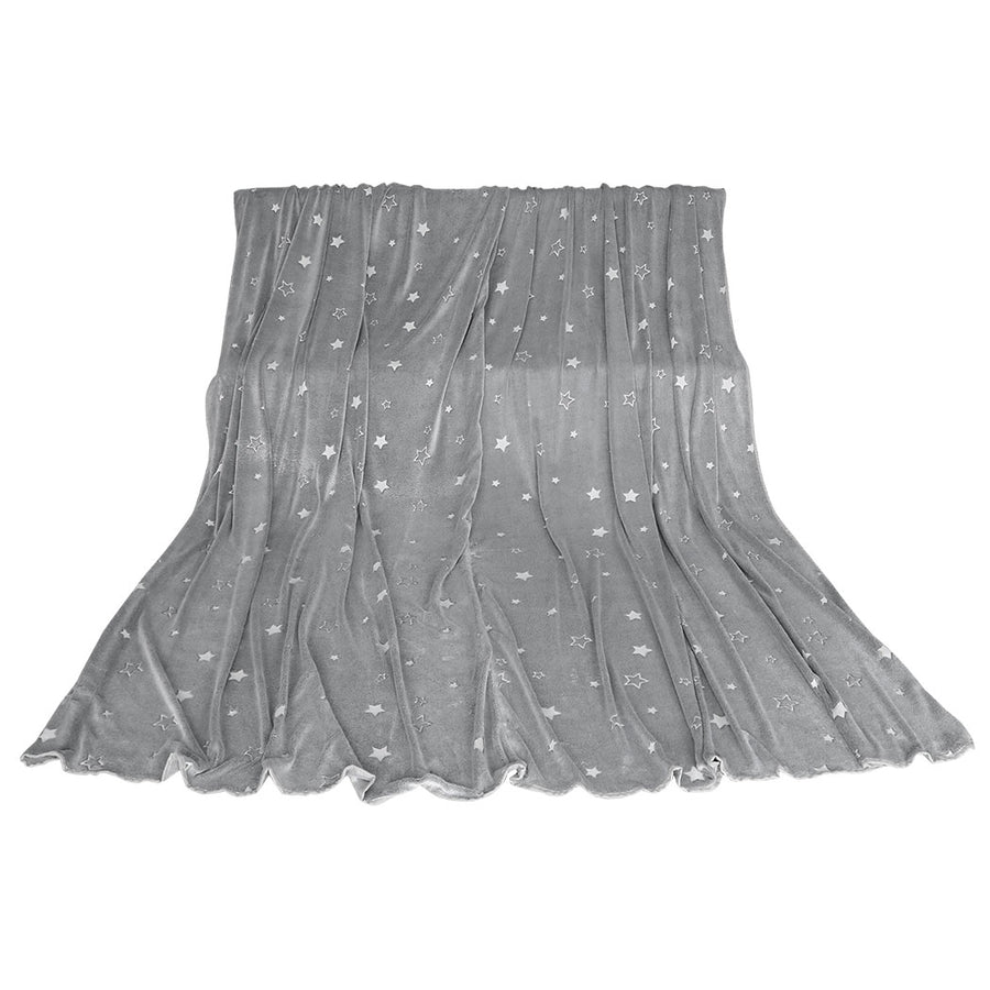 DreamZ 3x3M Large Oversized Blanket Grey Star.