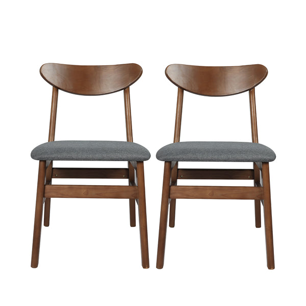 2xDining Chairs Kitchen Chair Brown 2Pack.