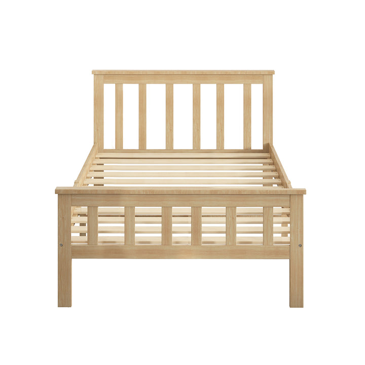 Levede Wooden King Single Bed Frame Nature Natural-1831592597785808897