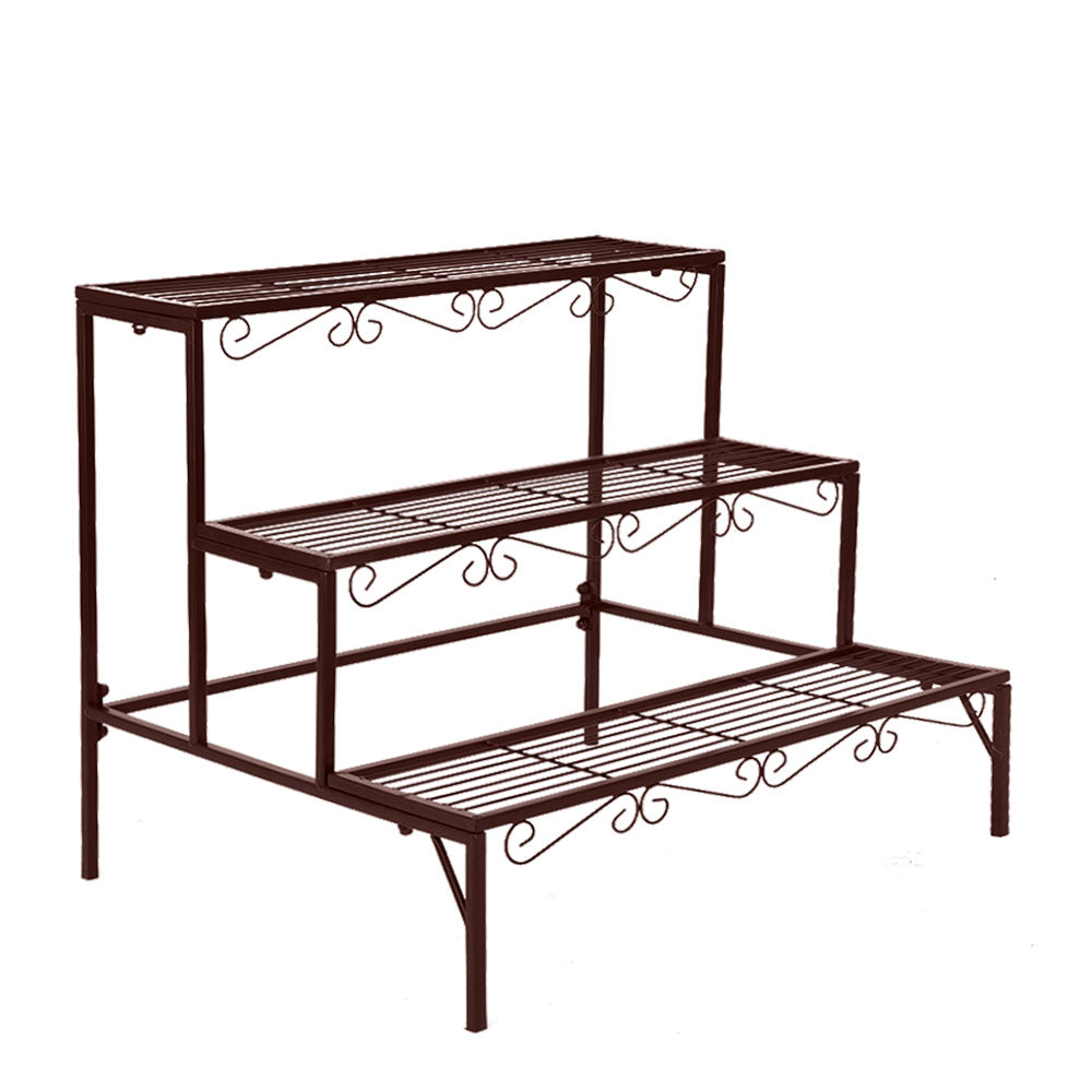 Levede Plant Stand 3 Tier Rectangle-1831592831941218305