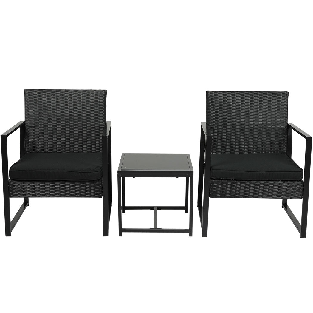 Levede 3 Pcs Outdoor Furniture Set Chair - Levede