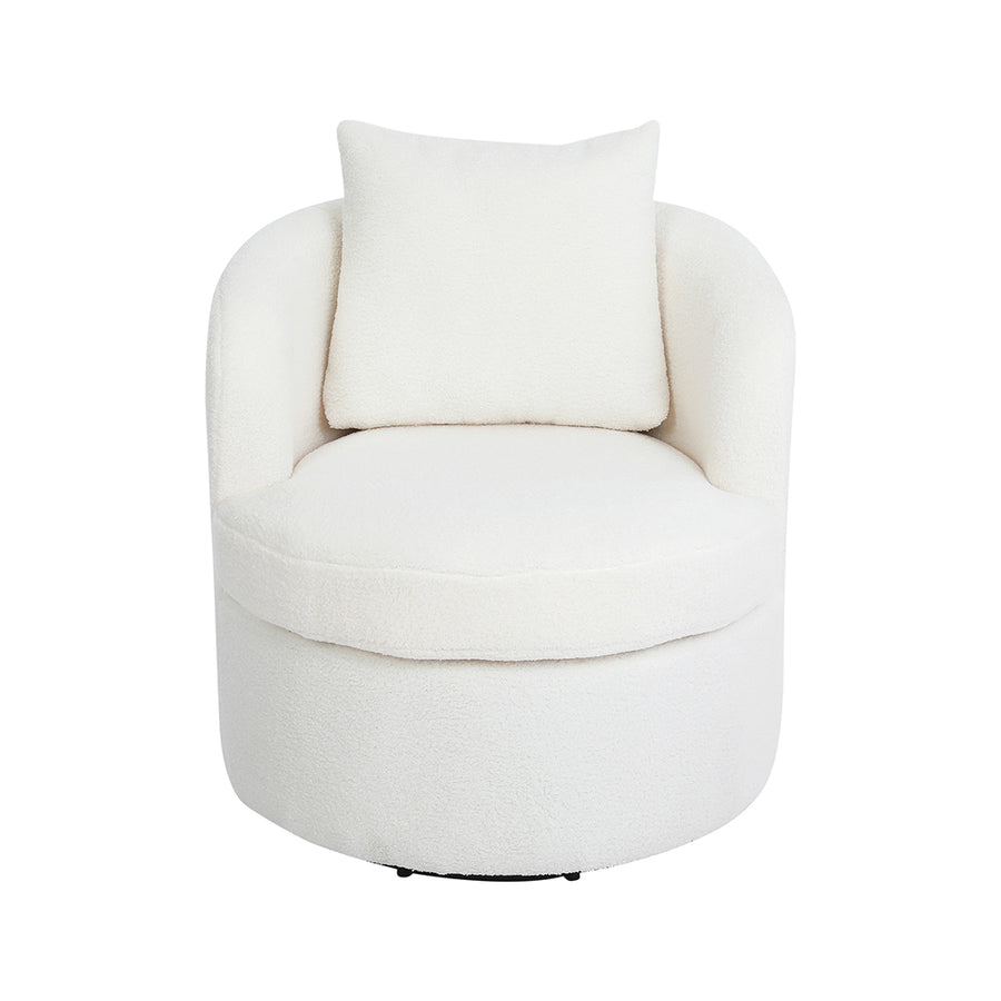 Levede Fleece Swivel Chair - Levede