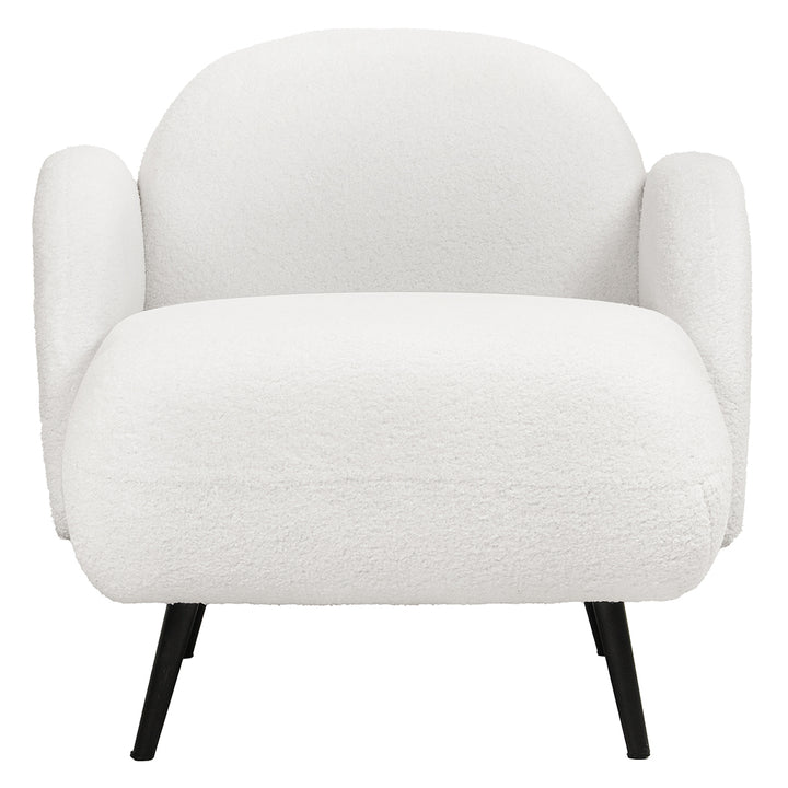 Levede Sofa Chair Fleece Upholstered Single White - Levede