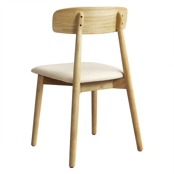 2x Dining Chairs Kitchen Chair Natural.