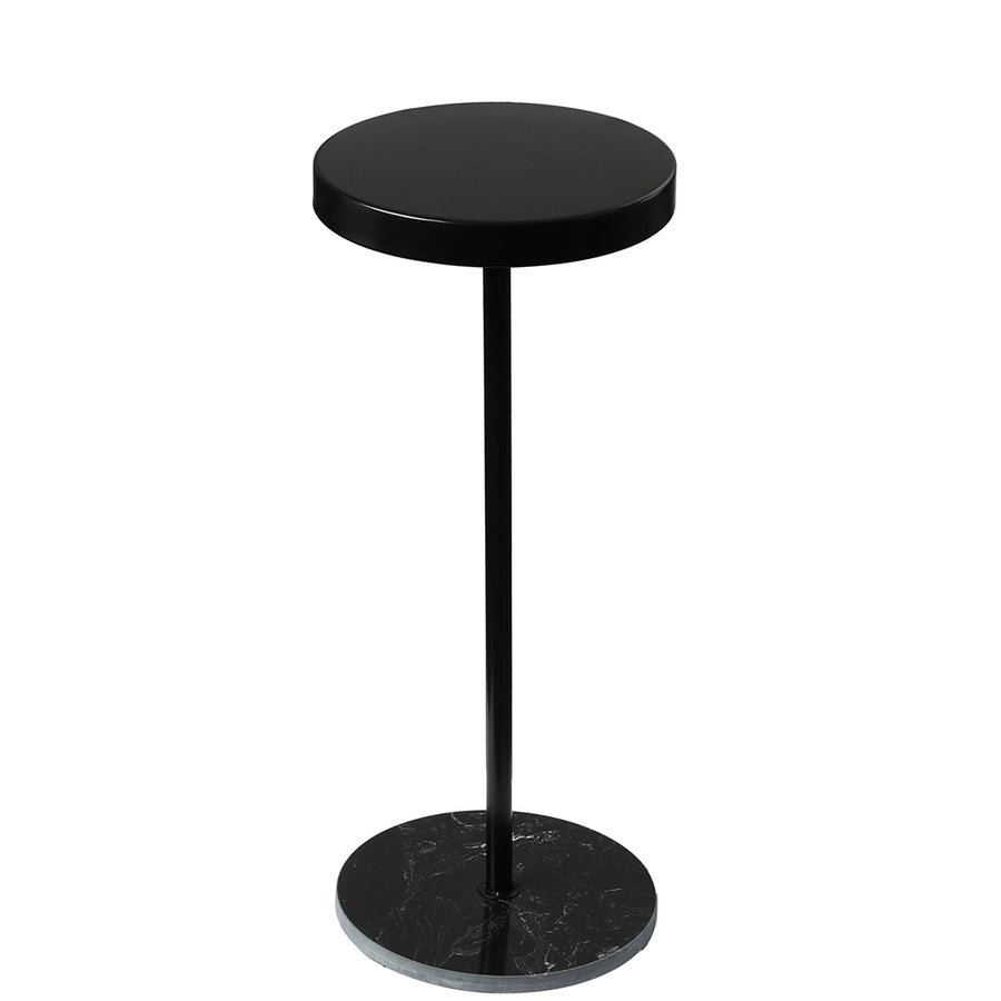 Side Table Round Tabletop Small Lightweight - Levede