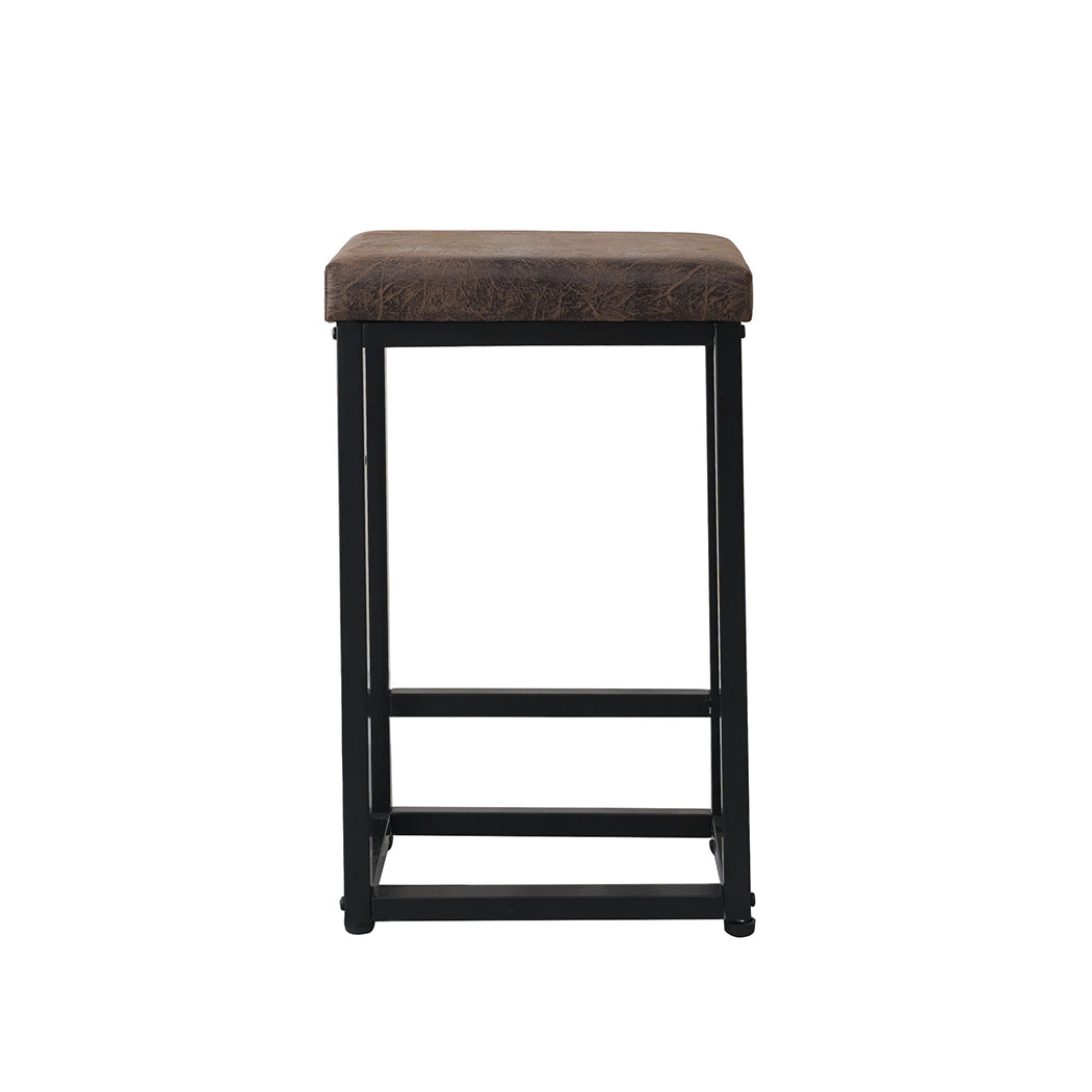 Levede 2X Bar Stools PU Leather Metal - Levede