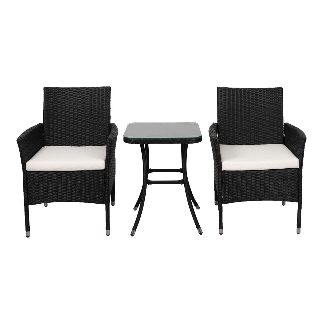 Levede 3 Pcs Outdoor Furniture Setting - Levede