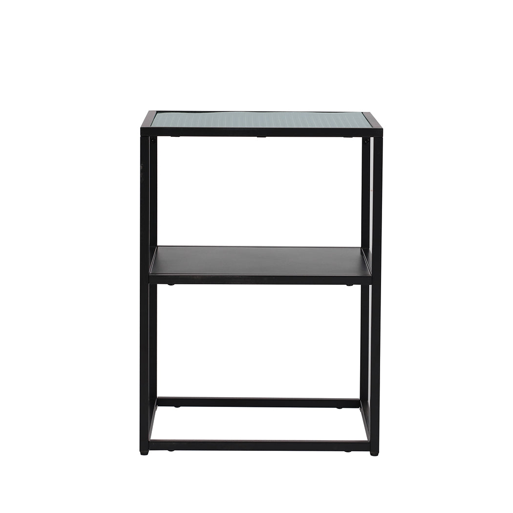 Levede Side Table Open Design Steel - Levede