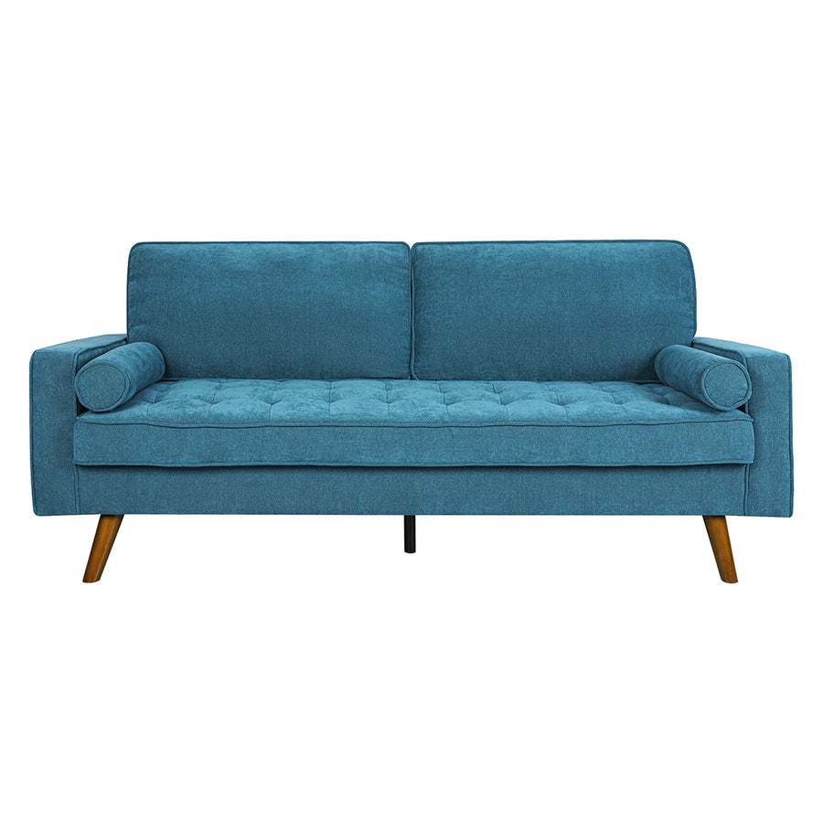 Levede Fabric Sofa Armchair 3 Seater Couch Blue 191cm Wide - Levede