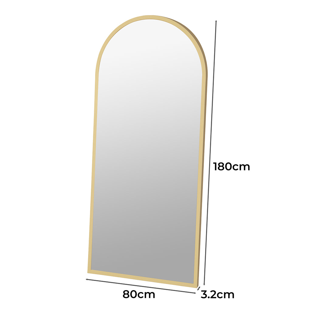 180X80cm Full Length Mirrors Arch Floor Dressing Standing Mirror Makeup